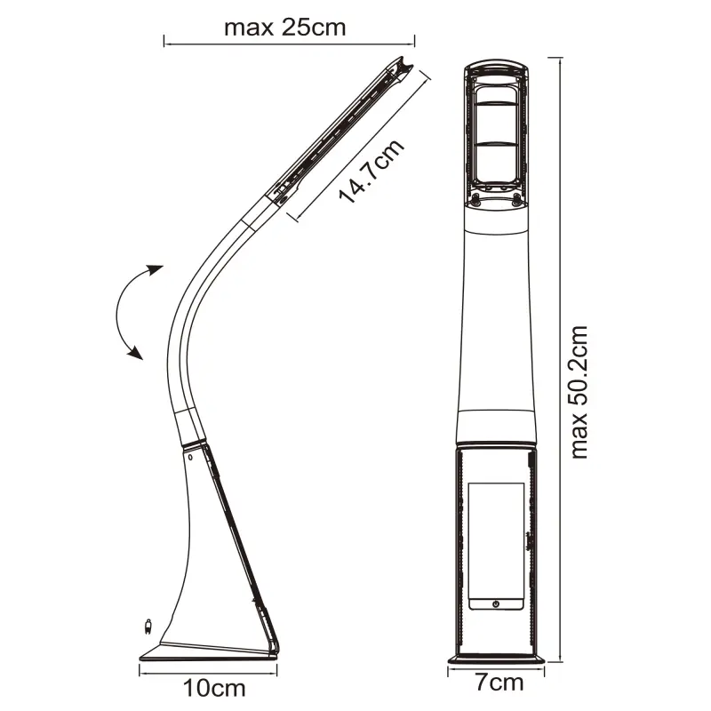 Stolové svietidlo Globo 58334 LED 6,5W 260lm 230V IP20